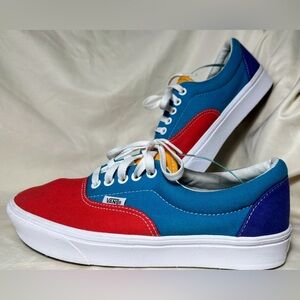 Vans classic Comfycush Era Multi Block Low Top Canvas Sneaker W Sz9.5 M Sz 8